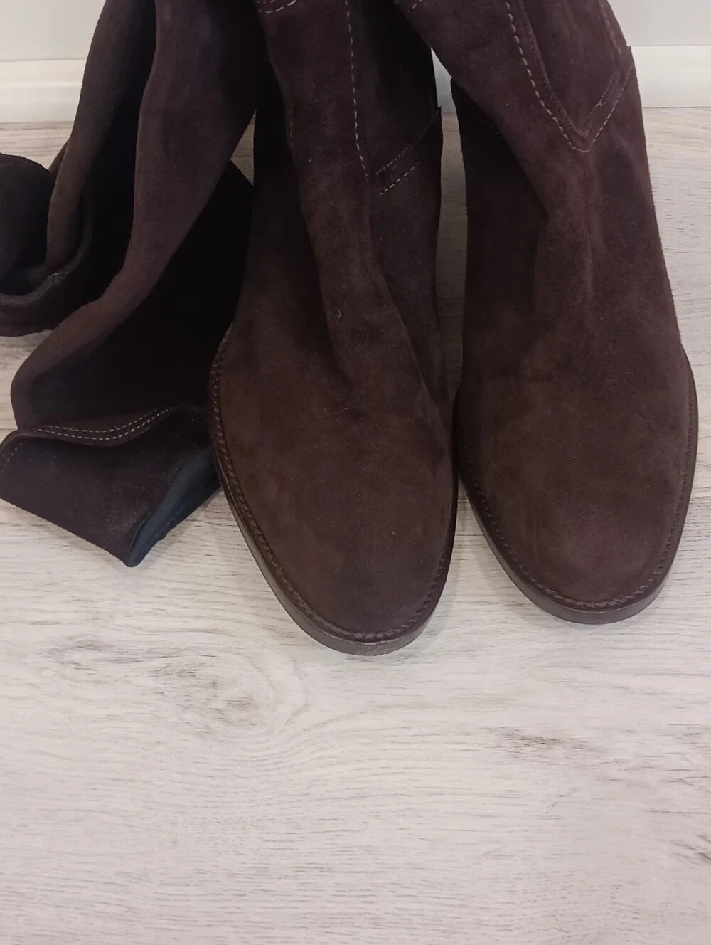 Women's Brown Suede Knee-High Boots
